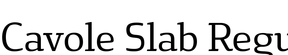 Cavole Slab Regular cкачати шрифт безкоштовно